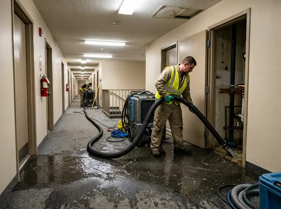 multi-unit-apartment-hallway-f-005 — frequently asked questions, Emergency Burst Pipe Water Extraction & Removal in Orange C…
